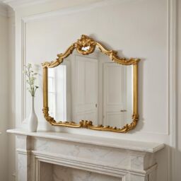 Yearn Mirrors Carved Landscape mirror Gold 122(w)x104cm(h) - thumbnail 3