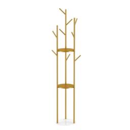FORGEVIO Coat Rack Stand with Marble Base, Clothes Hanging Rail for Hallway in Gold - thumbnail 5