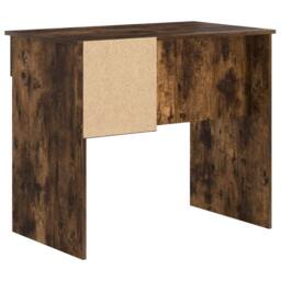 Berkfield Home Desk with Storage Smoked Oak 90x49.5x75 cm Engineered wood - thumbnail 8
