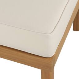Wyld and Coco Acacia Ottoman Light Beige Cushion Indoor-Outdoor in Brown - thumbnail 3