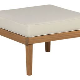 Wyld and Coco Acacia Ottoman Light Beige Cushion Indoor-Outdoor in Brown - thumbnail 2