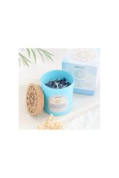 KDMD Pisces Gardenia Gemstone Zodiac Candle in Blue - thumbnail 6