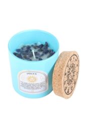 KDMD Pisces Gardenia Gemstone Zodiac Candle in Blue - thumbnail 2