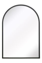 "MirrorOutlet Black Metal Framed Arched Garden Wall Mirror 39"" X 27"" (100CM X 70CM) - Size: 1 Pack" - thumbnail 3