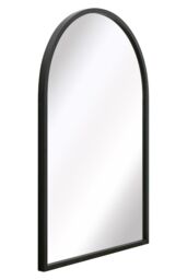 "MirrorOutlet Black Metal Framed Arched Garden Wall Mirror 39"" X 27"" (100CM X 70CM) - Size: 1 Pack" - thumbnail 4