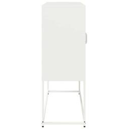 Berkfield Home Sideboard White 100.5x39x107 cm Cold-rolled Steel - thumbnail 7
