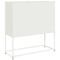 Berkfield Home Sideboard White 100.5x39x107 cm Cold-rolled Steel - thumbnail 8
