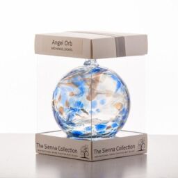 Sienna Glass Angel Orb Archangel Zadkiel Lapis Lazuli in Blue - thumbnail 2