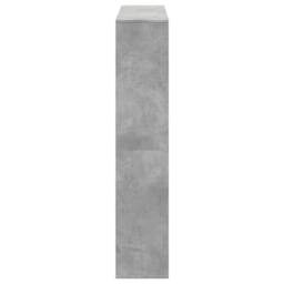 Berkfield Home Book Cabinet Concrete Grey 132x29x141.5 cm Engineered Wood - thumbnail 6