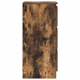 Berkfield Home Sideboard Smoked Oak 37.5x35x76 cm Engineered Wood in Brown - thumbnail 7