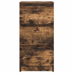 Berkfield Home Sideboard Smoked Oak 37.5x35x76 cm Engineered Wood in Brown - thumbnail 6