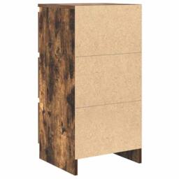 Berkfield Home Sideboard Smoked Oak 37.5x35x76 cm Engineered Wood in Brown - thumbnail 8