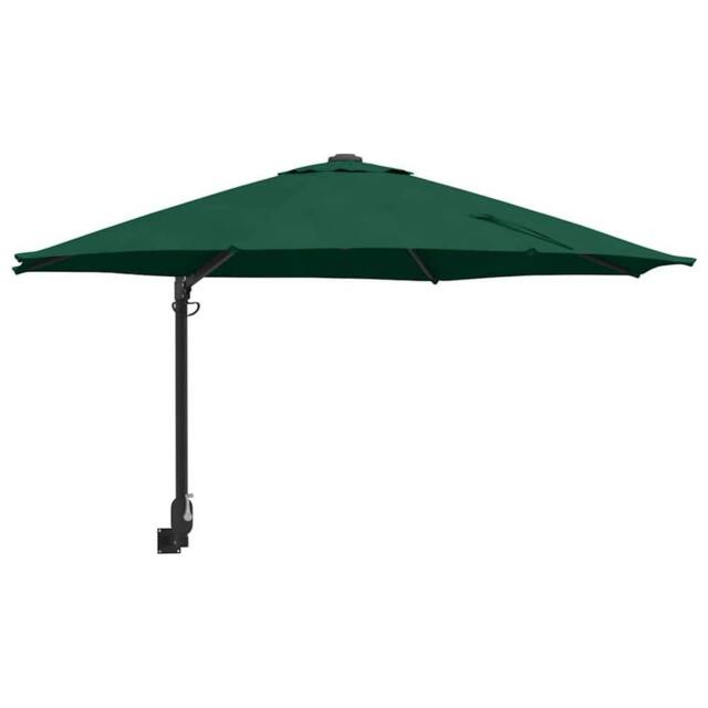 Berkfield Home Large Green Patio Umbrella Metal, Polyester Large Tiltable - image 1