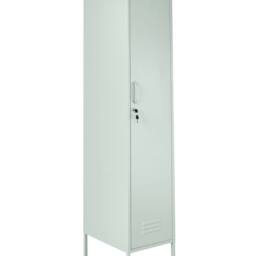 Wyld and Coco Metal Storage Locking Doors 5 Adjustable Shelves and Rail Mint Green - thumbnail 2
