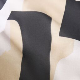 OHS Geometric Duvet Cover Pillowcase Bedding Set Shapes Quilt in Black - Size: Double - thumbnail 5
