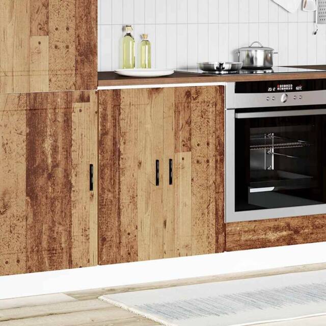 Berkfield Home Kitchen Base Cabinet¬†Porto Old Wood Engineered Wood in Brown - image 1