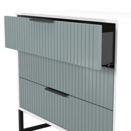 Ready Assembled 2 U Menai 3 Drawer Chest (Ready Assembled) in Duck Egg Blue - thumbnail 6