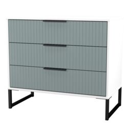Ready Assembled 2 U Menai 3 Drawer Chest (Ready Assembled) in Duck Egg Blue - thumbnail 4