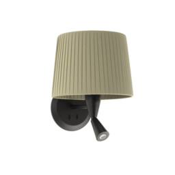 Netlighting Samba Reading Light Wall Light BlackGreen E27 in Light Khaki