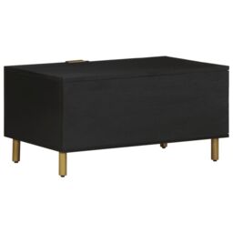 Berkfield Home Coffee Table Black 80x50x40 cm Engineered Wood - Size: 80 x 50 x 40 cm - thumbnail 5
