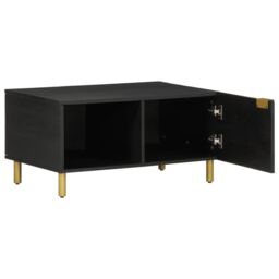 Berkfield Home Coffee Table Black 80x50x40 cm Engineered Wood - Size: 80 x 50 x 40 cm - thumbnail 2