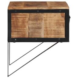 Berkfield Home Bedside Cabinet 40x35x40 cm Solid Wood Mango in Brown - Size: 40 x 35 x 40 cm - thumbnail 3