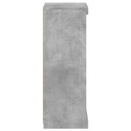 Berkfield Home Sideboard with LED Lights Concrete Grey 41x37x100 cm - Size: 41 x 37 x 100 cm - thumbnail 7