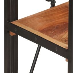 Berkfield Home 3-Tier Bookcase 60x30x80 cm Solid Acacia Wood in Brown - Size: 60 x 30 x 80 cm - thumbnail 4