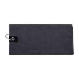Towel City Microfibre Golf Towel in Dark Grey - thumbnail 2