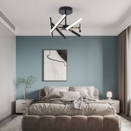 Garwarm 6 Light Sputnik LED Chandelier in Black - thumbnail 5