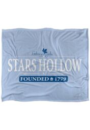 Warner Brothers Gilmore Girls Stars Hollow Logo Silky Touch Super Soft Throw Blanket in White - thumbnail 1