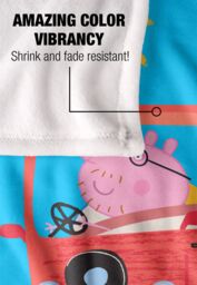 Hasbro Peppa Pig Kids Silky Touch Blanket 152x127cm Road Trip with The Family in White - Size: 152x127 cm - thumbnail 4