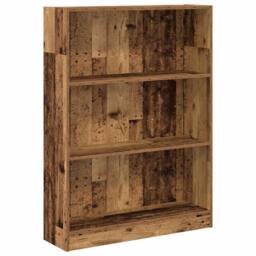 Berkfield Home Bookcase Old Wood 80x24x109 cm Engineered Wood in Brown - Size: 80 x 24 x 109 cm - thumbnail 1