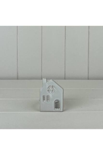 KDMD White Ceramic House Tealight Holder - Medium - image 1