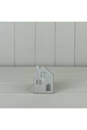KDMD White Ceramic House Tealight Holder - Medium - thumbnail 2