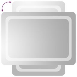 Berkfield Home LED Bathroom Mirror 50x70 cm in Clear - thumbnail 4