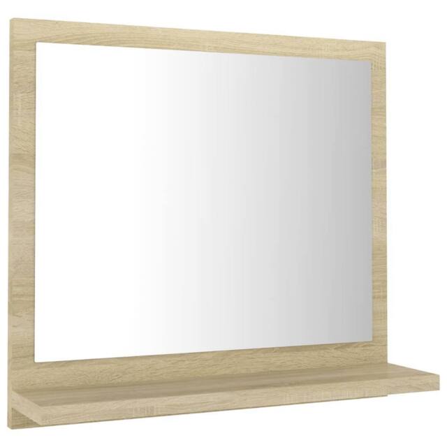 Berkfield Home Bathroom Mirror Sonoma Oak 40x10.5x37 cm Engineered Wood in Brown - image 1