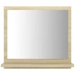 Berkfield Home Bathroom Mirror Sonoma Oak 40x10.5x37 cm Engineered Wood in Brown - thumbnail 4