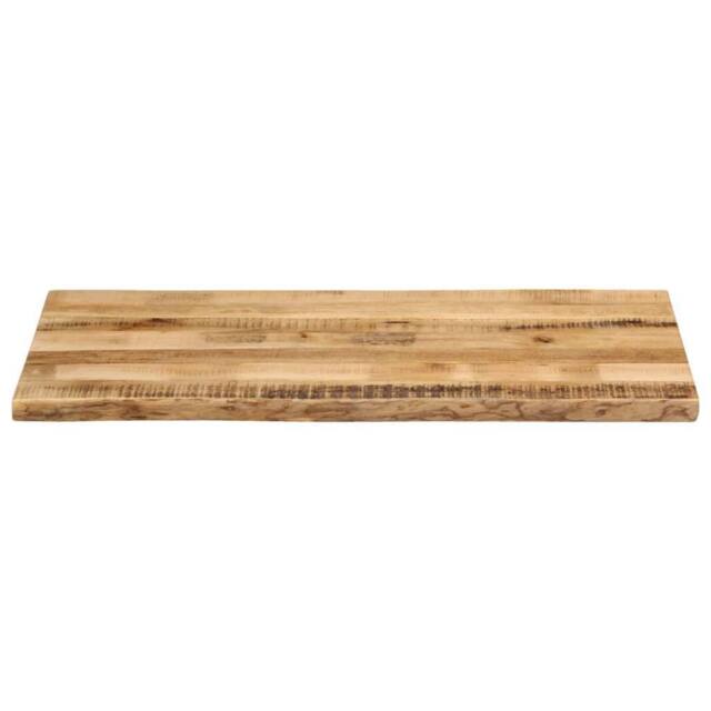Berkfield Home Table Top Live Edge 100x60x3.8 cm Solid Wood Rough Mango in Brown - image 1