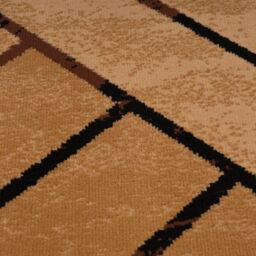Kukoon Beige Modern Geometric Trellis Living Area Rug - Size: 120 cm x 170 cm - thumbnail 3