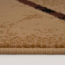 Kukoon Beige Modern Geometric Trellis Living Area Rug - Size: 120 cm x 170 cm - thumbnail 5