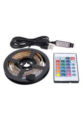 KDMD 2M 5050 RGB USB LED TV Back Light Strip Color Changing Remote in Black - thumbnail 9
