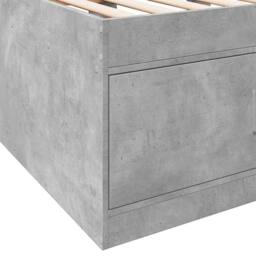 Berkfield Home Daybed w/Drawers Frame Concrete Grey 75x190 cm Small Single - thumbnail 8