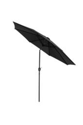 Living and Home 3M Large Rotating Patio Parasol with Cross Base in Black - thumbnail 4