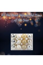VFM e-Store Christmas Bauble Decoration Hanging Tree Ornament X 24 8cm Champagne in Ivory - thumbnail 3