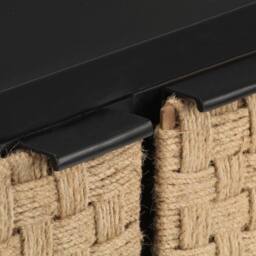 Berkfield Home Sideboard 60x35x70 cm Solid Mango Wood in Black - Size: 60 x 35 x 70 cm - thumbnail 5