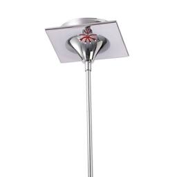 Netlighting Ora Telescopic Convertible To Semi Flush 6 Light E27 Gloss Red Chrome - thumbnail 5