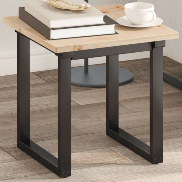 Berkfield Home Table Top 40x40x1.7 cm Square Solid Wood Pine in Brown - image 1