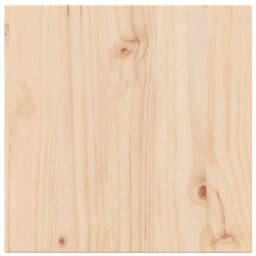 Berkfield Home Table Top 40x40x1.7 cm Square Solid Wood Pine in Brown - thumbnail 2