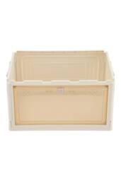 Living and Home 6-Tier Foldable Shoe Cabinet with Wheels Rolling Storage Box 39cm W x 28cm D in Cream - Size: XL - thumbnail 8